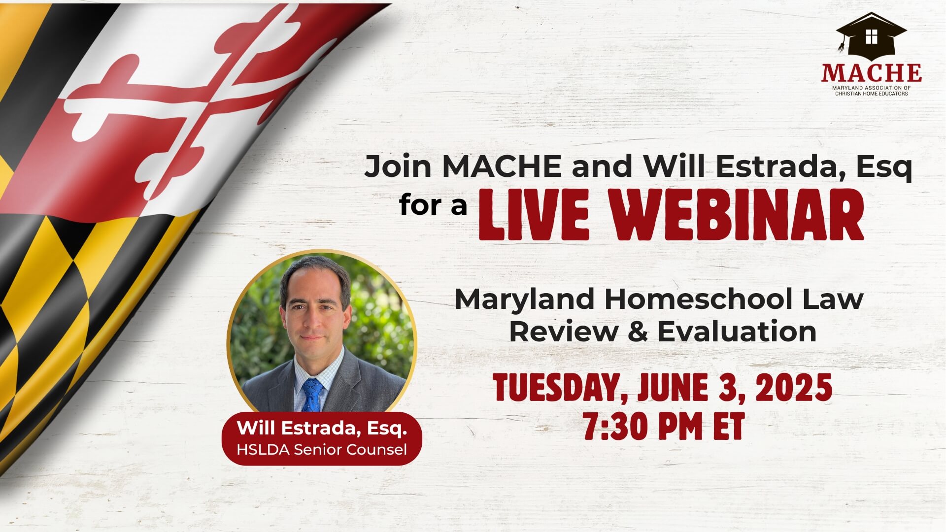 MACHE-MD Live Webinar Tuesday June 3, 2025 - 1920x1080